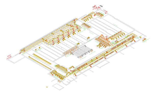 mezzanine warehouse layout render