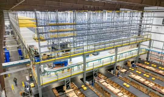 How to design two-tier and three-tier mezzanines for high-volume warehouses